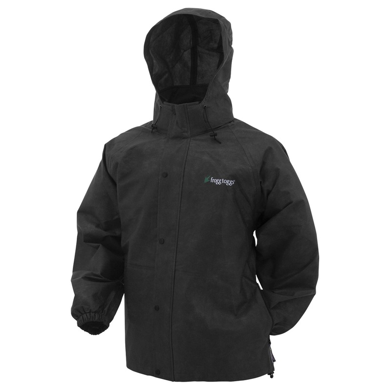 Frogg Toggs Men’s Pro Action Jacket in Black, Size XL