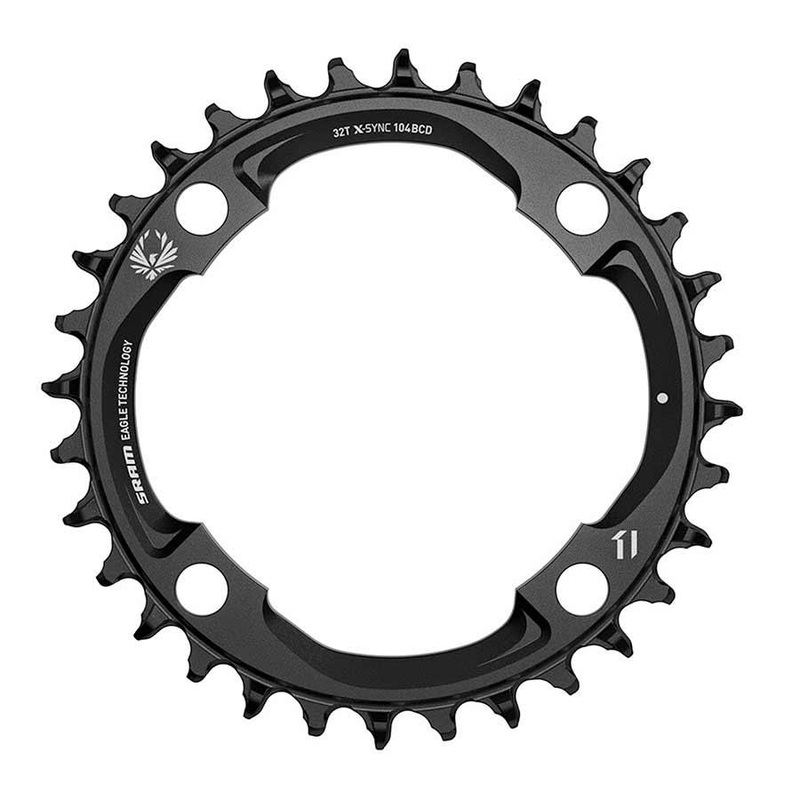 104mm BCD X-SYNC 2 Chainring Black 32t