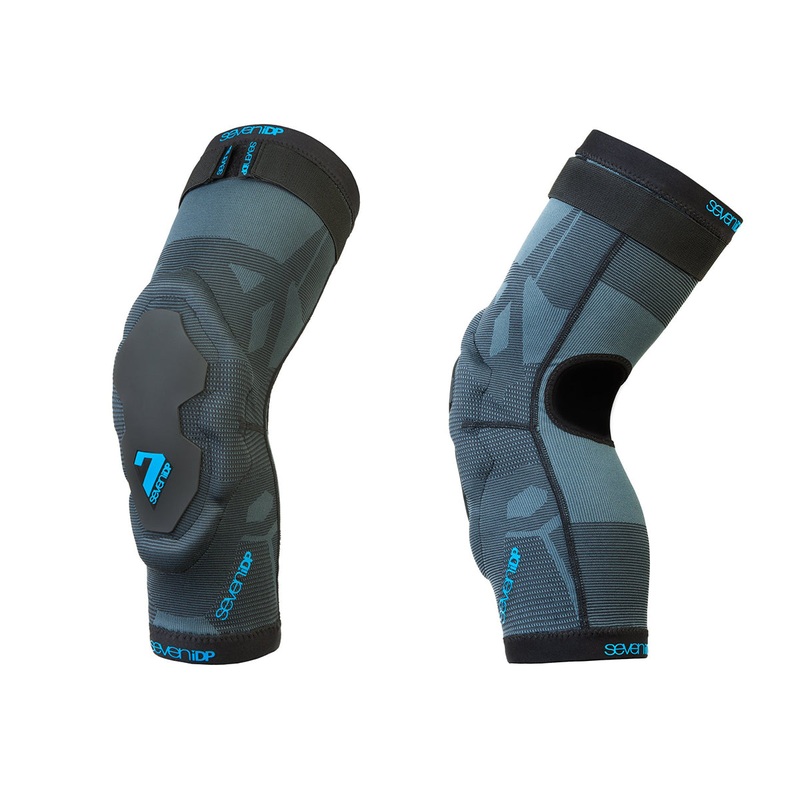 7 iDP Project Knee Pads – Black-Blue-Gray Black – Blue – Gray Small