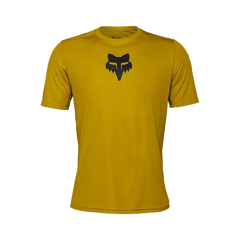 Fox Racing Ranger Short Sleeve MTB Jersey – Lab Head – Mustard Mustard Small