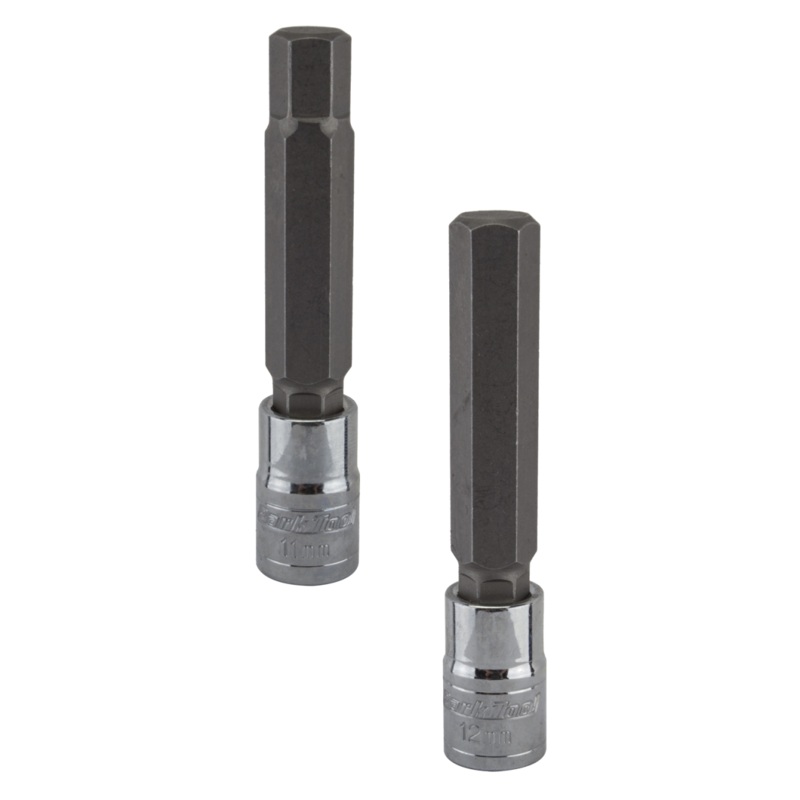Park Tool Chrome Vanadium Steel Hex Bits Bundle 11mm & 12mm 3/8″ Drive Bicycle Repair Tools