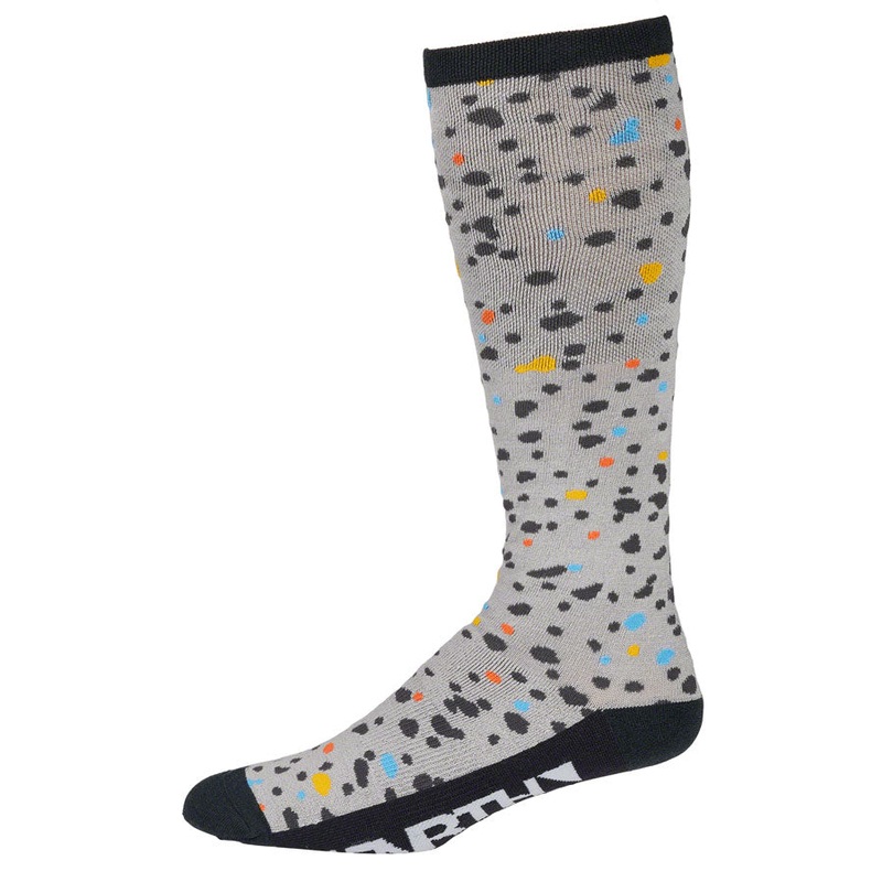 45NRTH Speck Heavyweight Knee High Wool Sock – Gray/Dark Blue Small