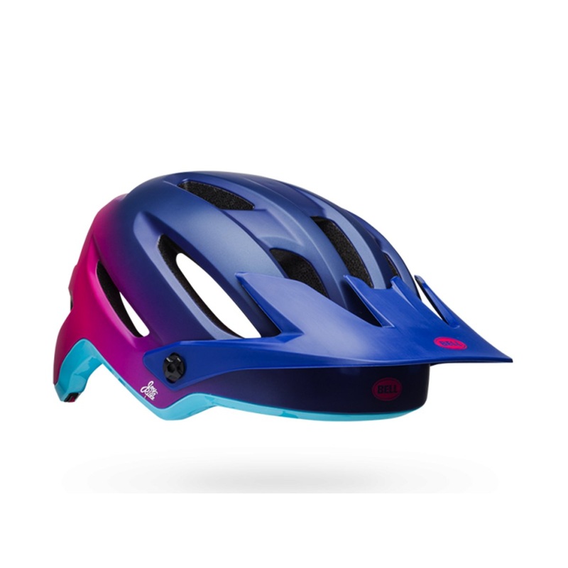 Bell Hela Joy Ride MTB Helmet – Womens – Navy-Cherry Fibers Navy – Cherry Fibers Small