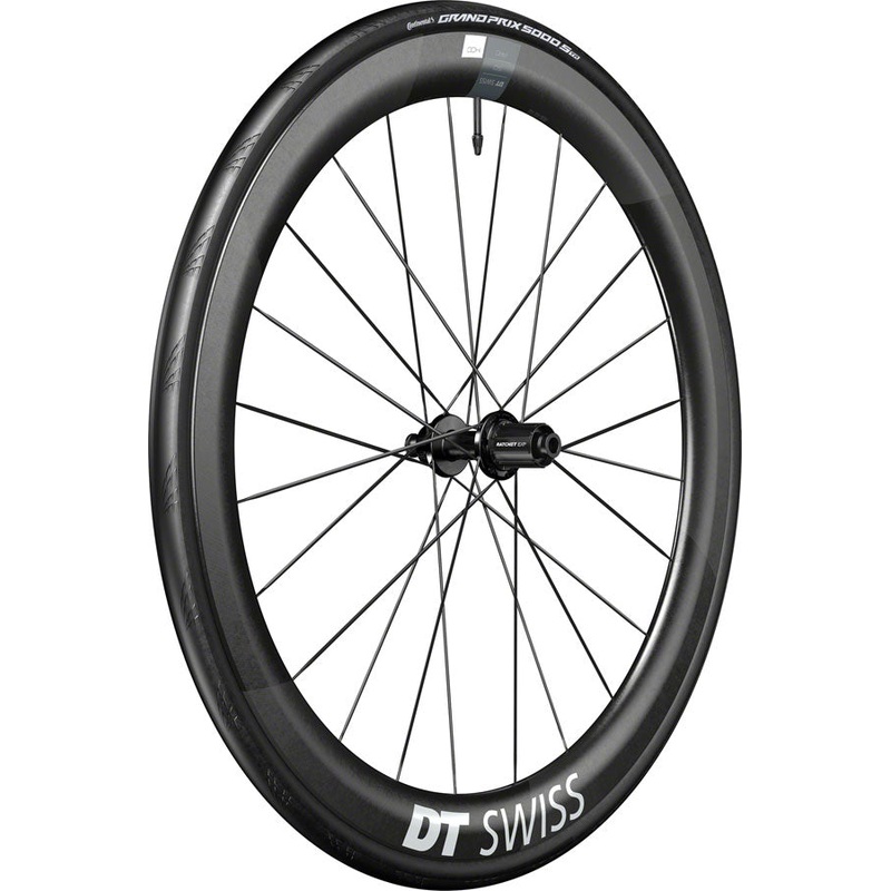 DT Swiss ARC 1400 DiCut 50 Rear Wheel – 700, 12 x 142mm, Center-Lock, HG11 Road/XDR, Ratchet EXP 36, Black, WTS w/GP5000