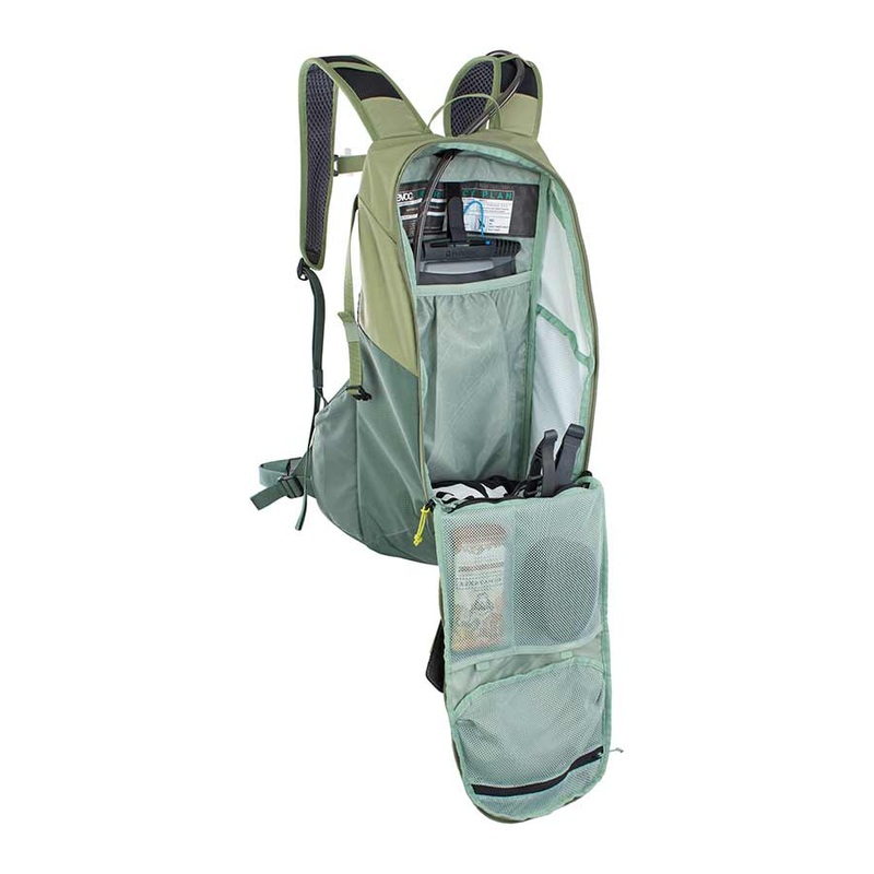 EVOC Ride 16 Hydration Bag Volume: 16L Bladder: Not included Light Olive – Olive