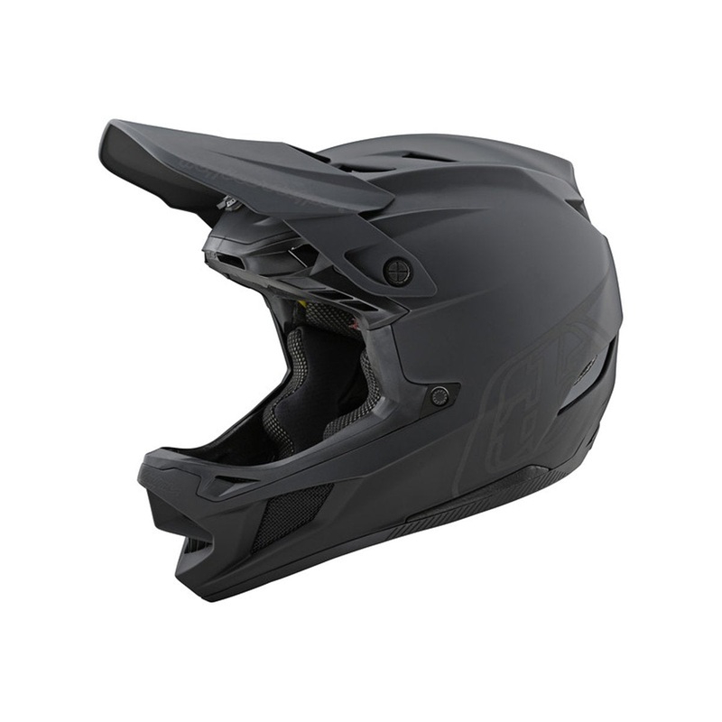Troy Lee Designs D4 Composite Full Face Helmet – Stealth – Black-Gray – 2020 Black – Gray X-Small