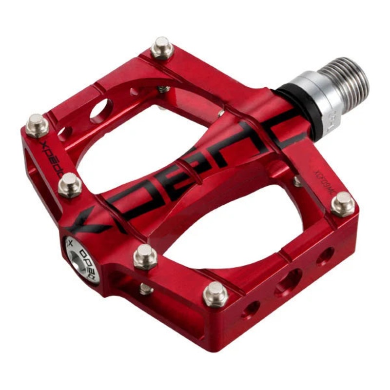 Xpedo TRVS 9 Flat Pedals – Red Red