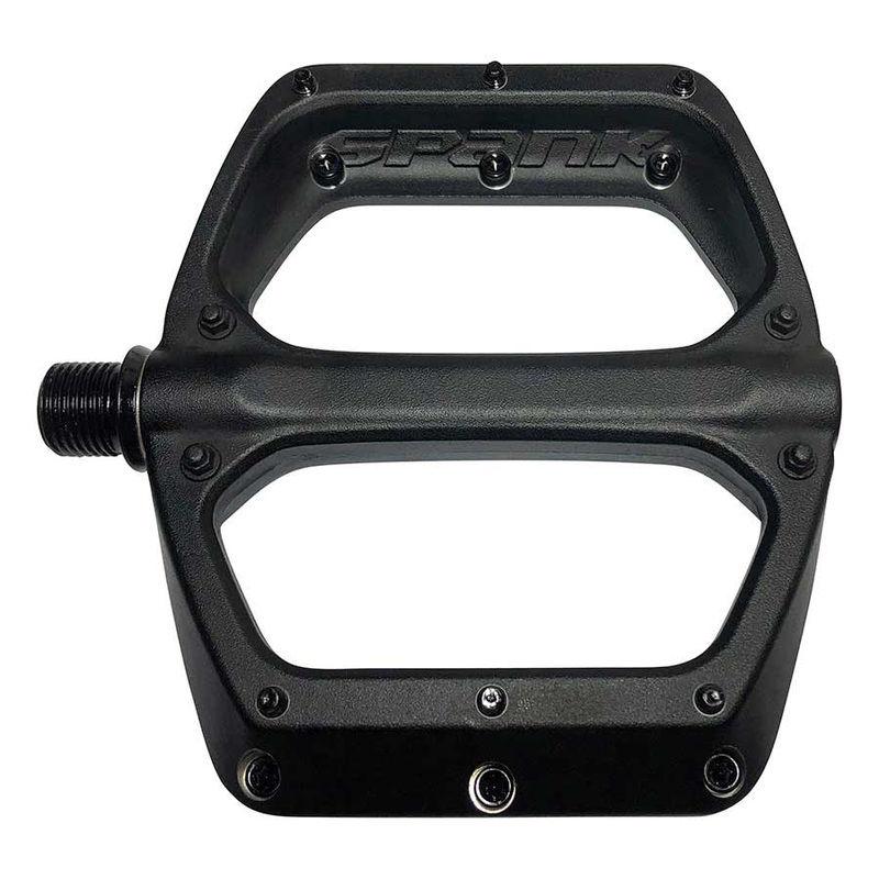 Premium Alloy Bike Pedals with Concave Platform, Replaceable Pins & Forged Chromoly Axle  Lightweight, Durable, Performance-Driven Cycling Accessories Black