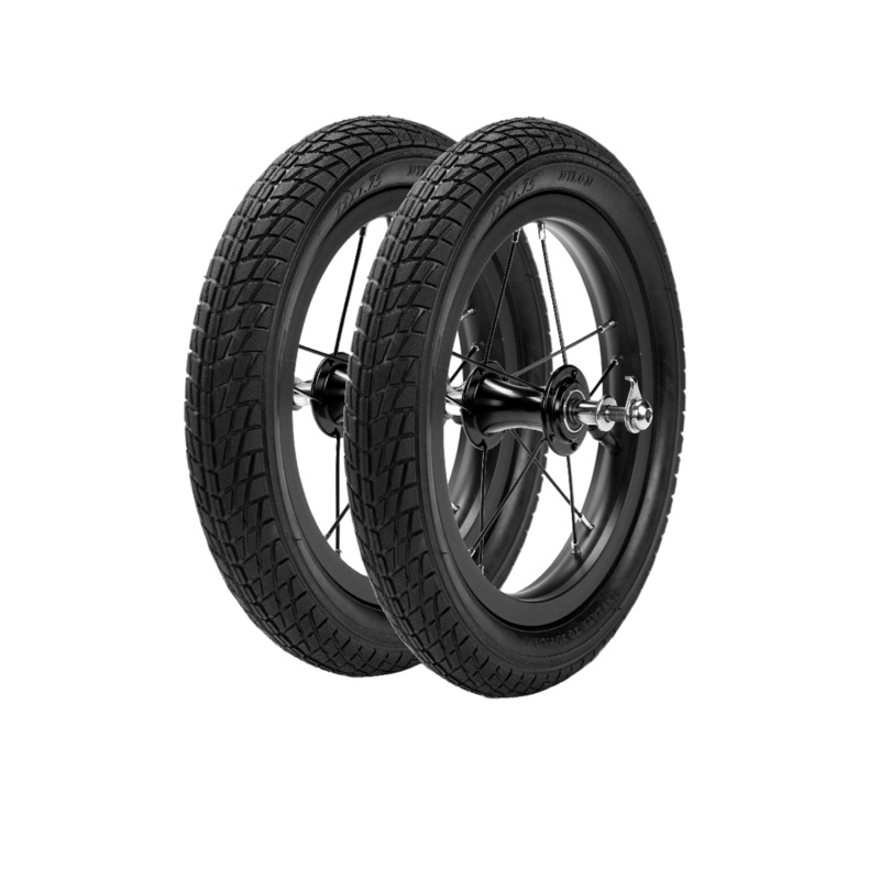 Strider 12″ High-Traction Wheelset Black Pair – 12″