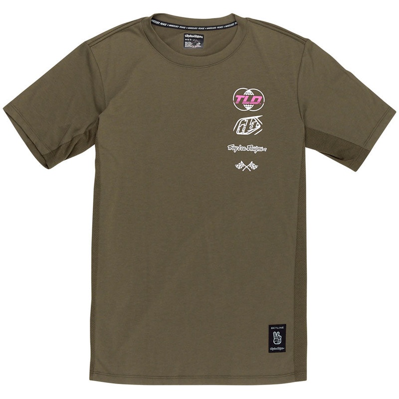 Troy Lee Designs Skyline Short Sleeve Ride Tee   Worldwide Caper, Large