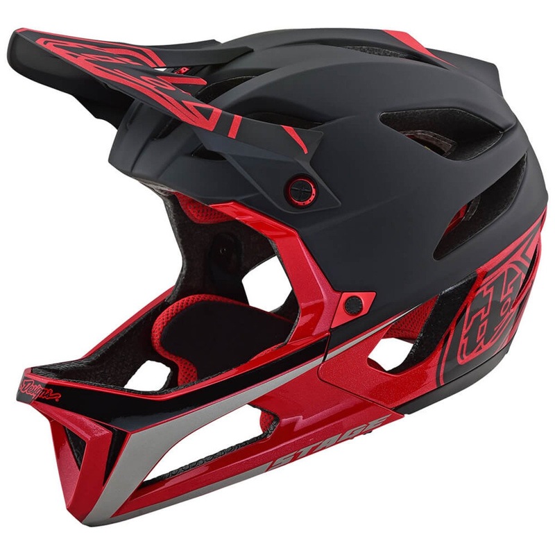 Troy Lee Designs Stage MIPS Enduro Full Face Helmet – Race – Black-Red Race Black – Red X-Small/Small