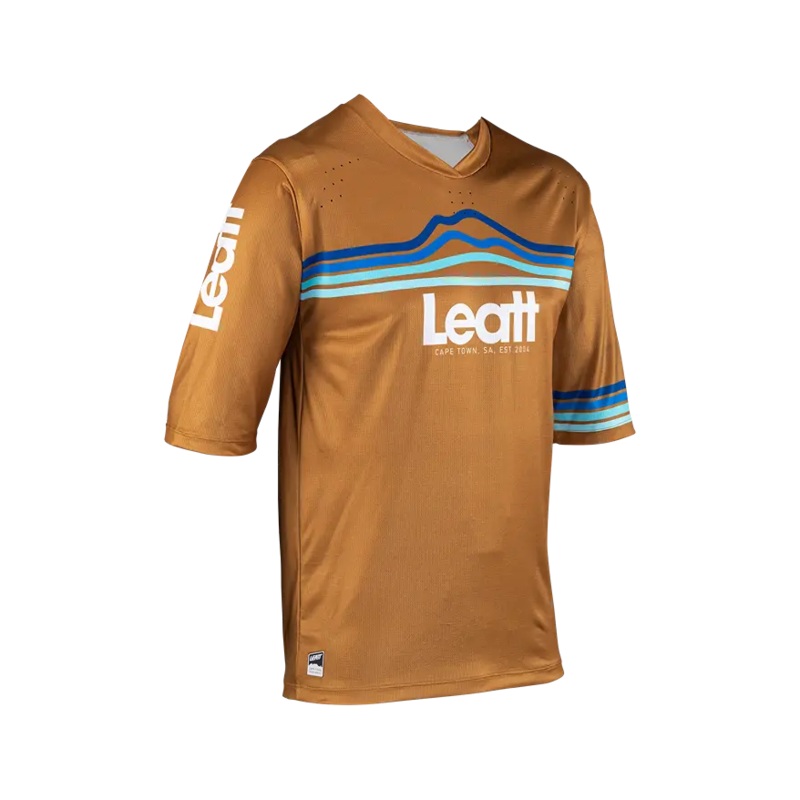 Leatt Enduro 3.0 Short Sleeve MTB Jersey – Peanut – 2024 Peanut X-Small