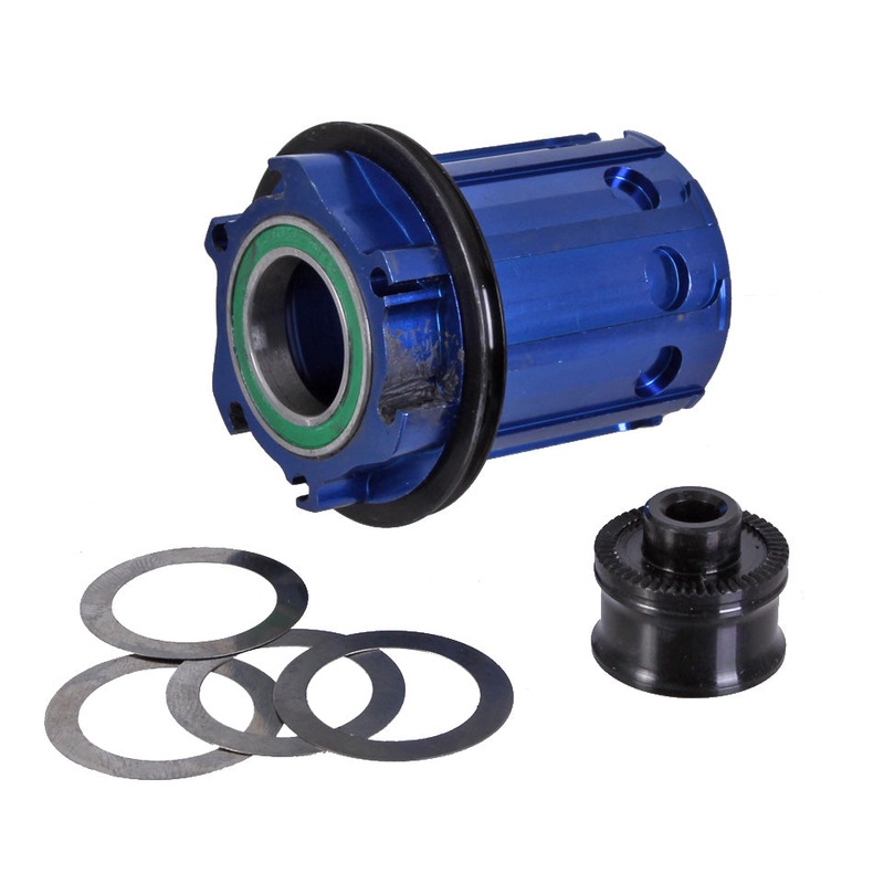 Tune Rear Hub Cassette Body w/QR Cap HG11sp Rd Blue