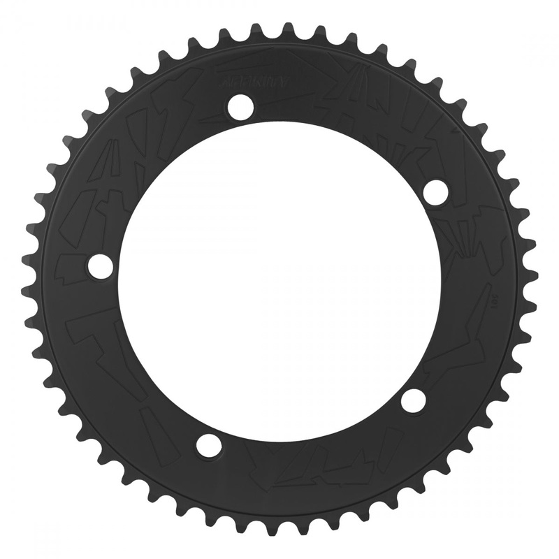 Affinity Pro Track Chainring 50t 144 BCD 5-Bolt Aluminum Hard Anodized Black