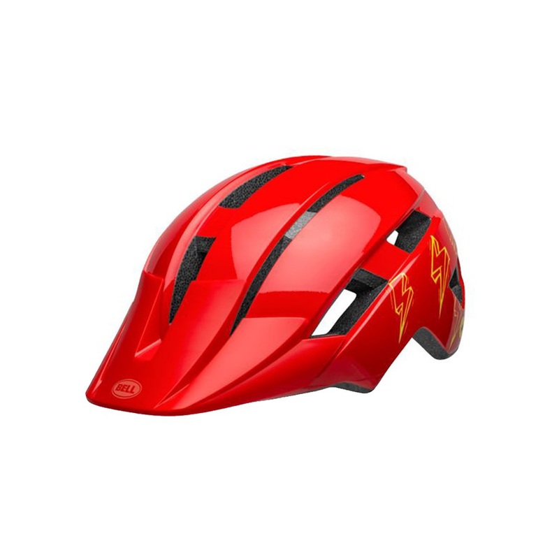 Bell Sidetrack II MTB Helmet – Youth – Red Bolts – 2020 Red Bolts One Size 50-57 cm