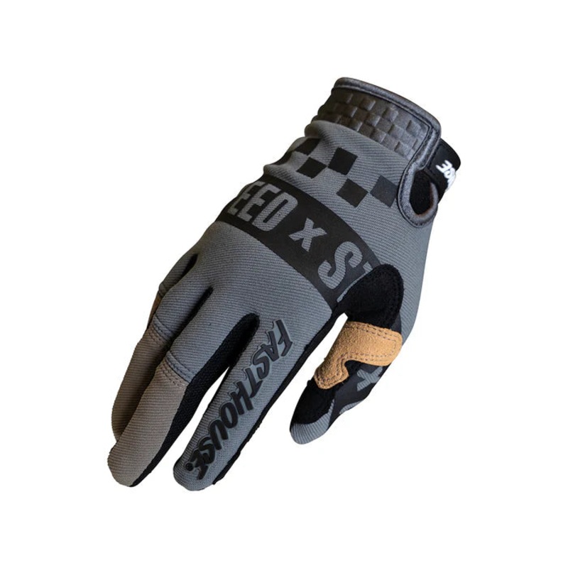 Fasthouse Speed Style Domingo Glove – Youth – Black-Moss Black – Moss Small