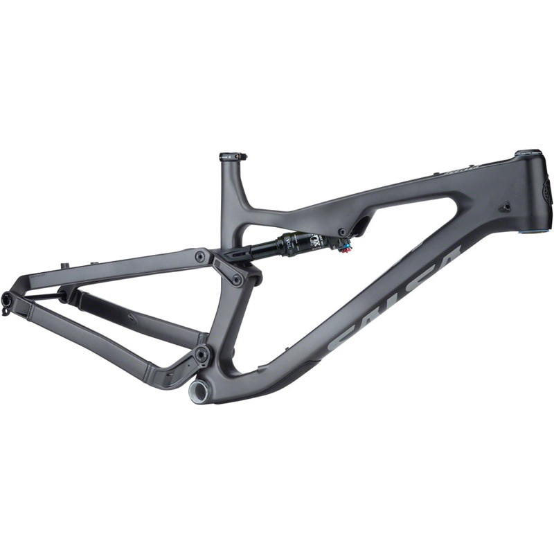 Salsa Rustler Carbon Frame – 27.5″, Carbon, Black/Gray Fade, Large