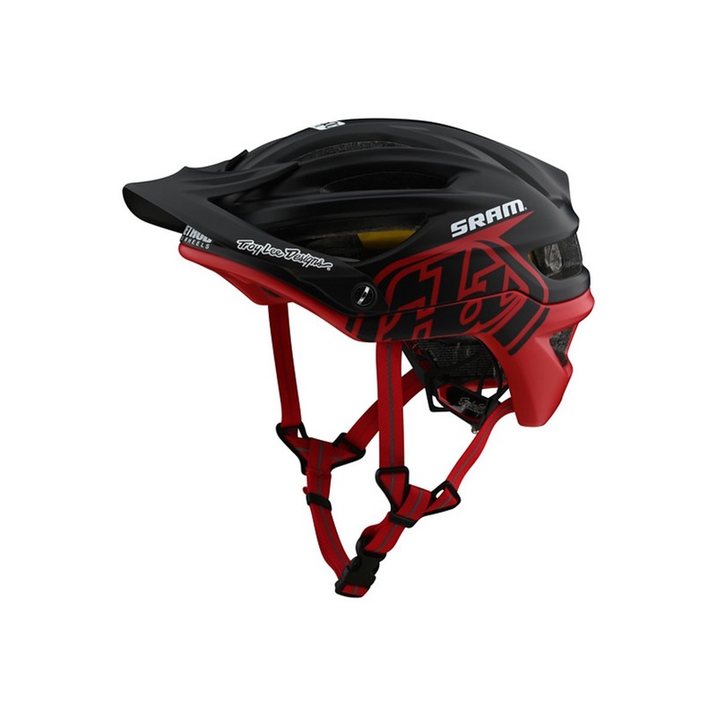 Troy Lee Designs A2 MIPS MTB Helmet – Decoy – SRAM Black-Red – 2020 SRAM Black – Red Small