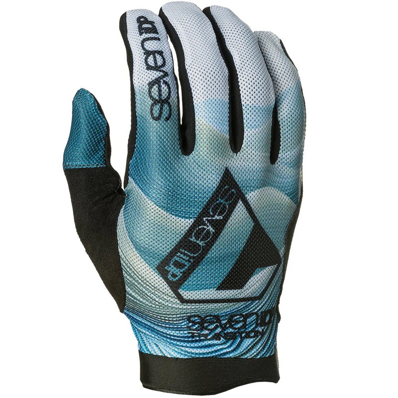 7iDP Transition MTB Gloves  Lightweight, Breathable, Pre-Curved Design with Silicone Grip, Perforated Palm & Microfiber Thumb Wipe for Comfort & Style XL 80’s Reflex
