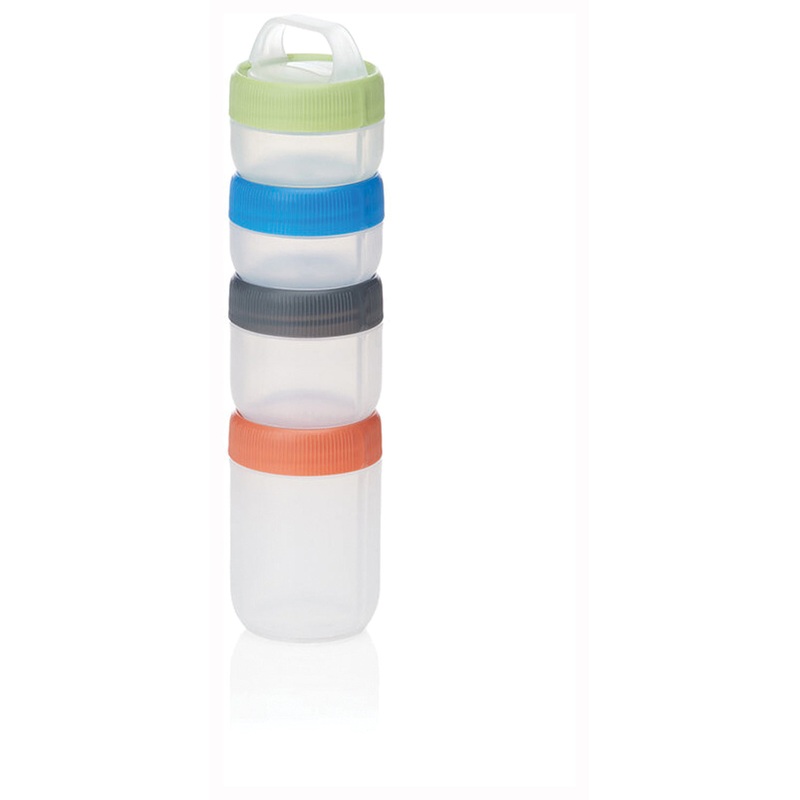 Compact and Colorful: Humangear Stax Sm Spectrum Stackable Containers