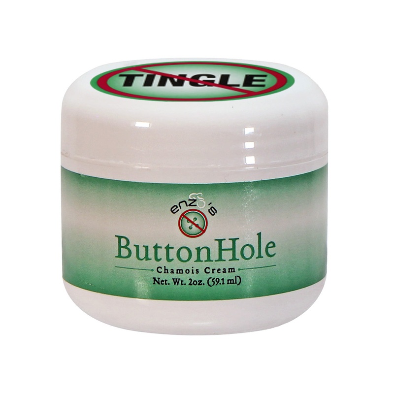 Enzo’s No-Tingle Buttonhole Chamois Cream  Mild, Menthol-Free Cycling Skin Care Product for Comfort & Performance (2oz & 8oz Sizes) 2oz Jar