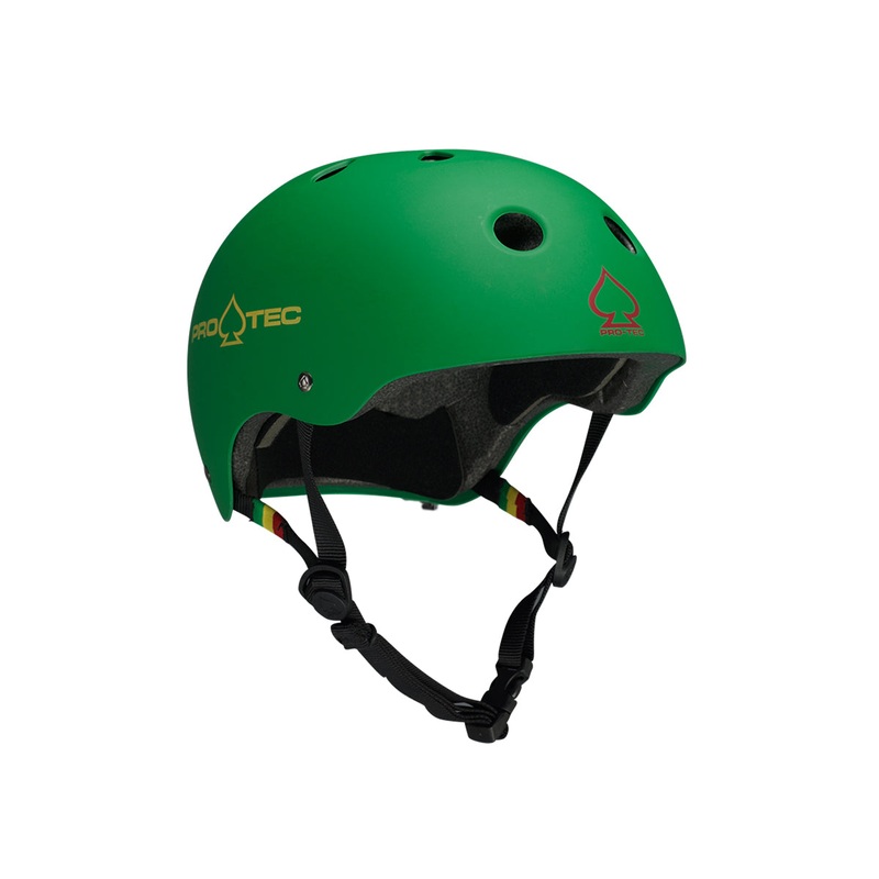 Pro-Tec Classic Certified Helmet – Matt Rasta Green Matt Rasta Green Medium