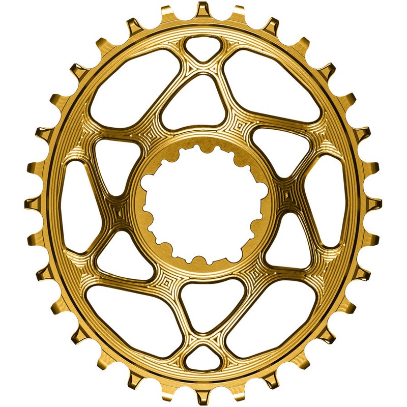 absoluteBLACK 3-Bolt SRAM Oval Narrow-Wide Direct Mount Chainring Black 28t