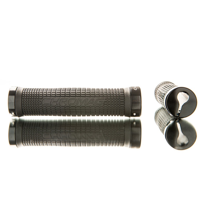 Chromag Squarewave Grips 142mm, Black/Black