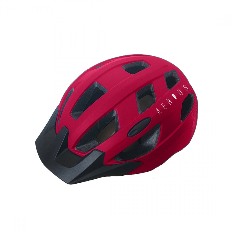Mountain Bike Helmet Aerius Swift SM/MD 20-1/2in to 22-1/2in (52 to 57 cm) Red All Purpose