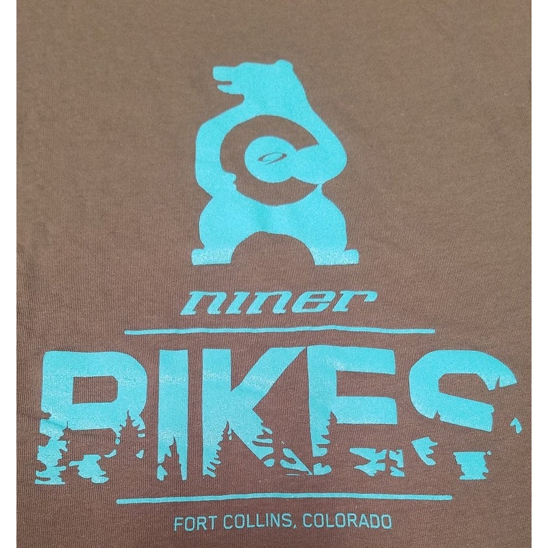 Niner Camper Tee – Womens – Gray-Blue Gray – Blue Small