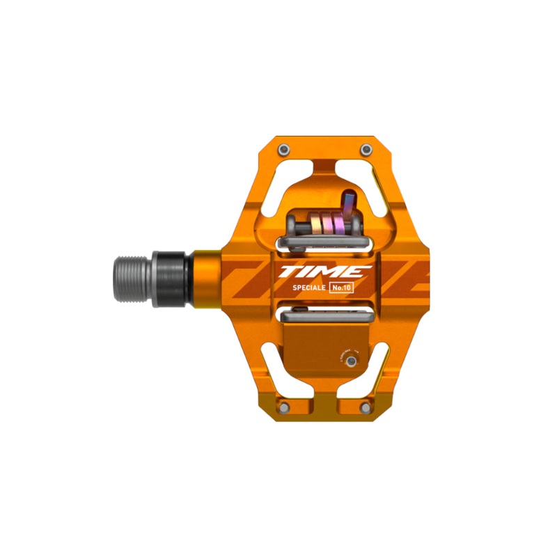 Time Speciale 10 Clipless Pedals – Small – Tangerine Tangerine B1 – Includes ATAC Standard Cleats