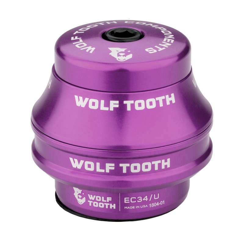 Wolf Tooth Premium EC Headsets – External Cup Upper EC34/28.6 25mm Stack, Purple