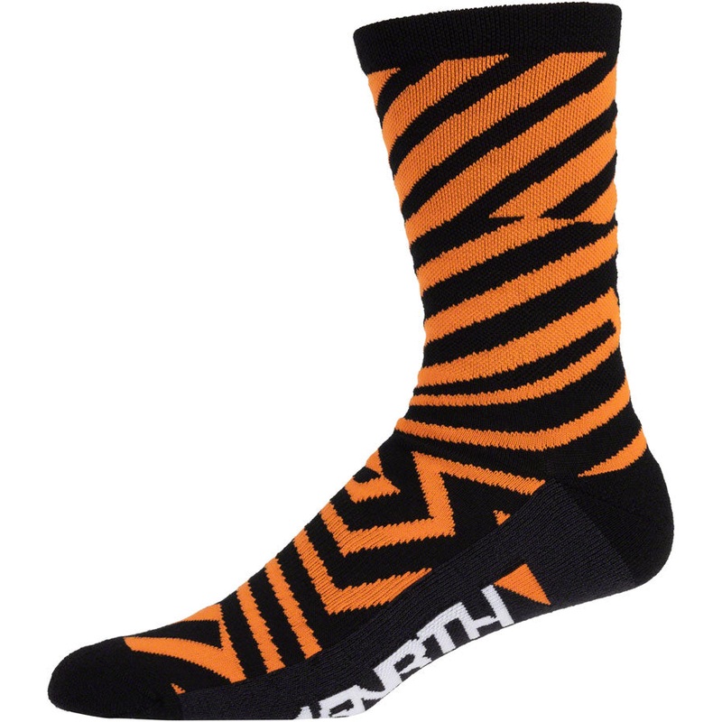 45NRTH Dazzle Midweight Wool Sock – Orange Medium
