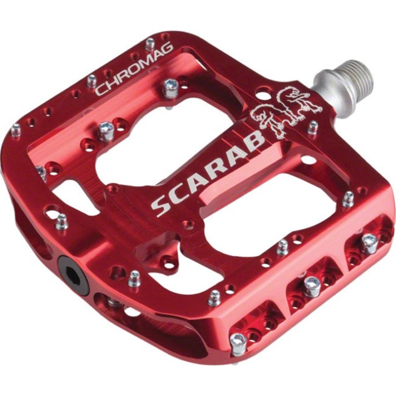 Chromag Scarab Platform Pedals – Red Red