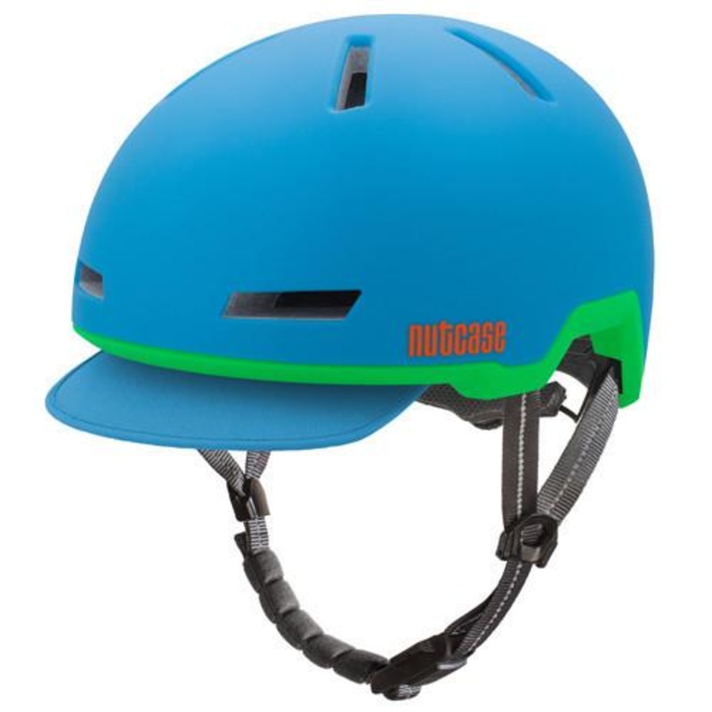 Nutcase Glacier Blue Urban Helmet – Matt Blue-Reflective Tracer Matt Blue – Reflective Tracer Medium/Large – 56-59cms