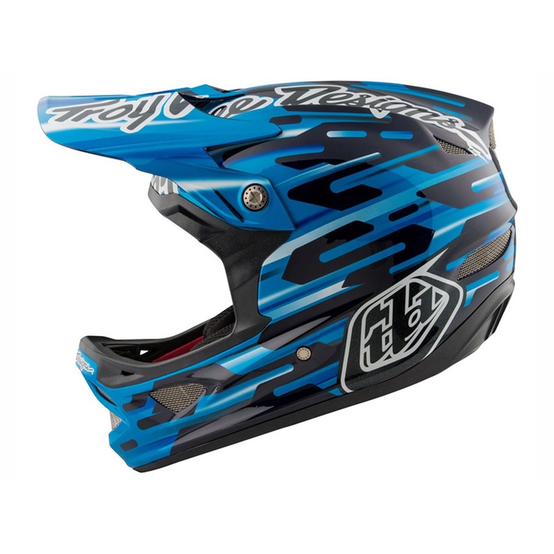 Troy Lee Designs D3 Carbon MIPS Full Face Helmet – Code Blue Code Blue X-Small