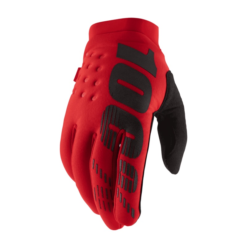100% Brisker Glove – Red Red Small