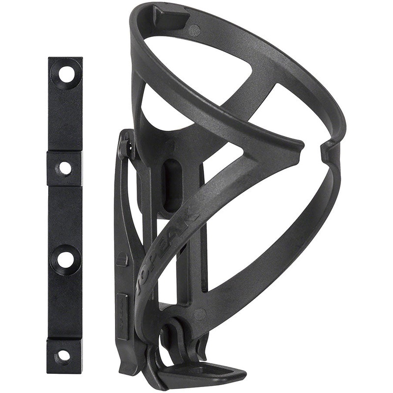 Topeak Ninja Master+ X1AJ Water Bottle Cage – QuickClick, Includes Tire Levers, Black