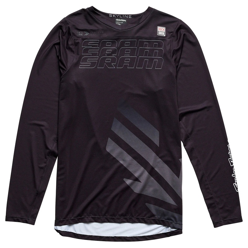 Troy Lee Designs Skyline Long Sleeve MTB Jersey – SRAM Eagle One – Black Black Small