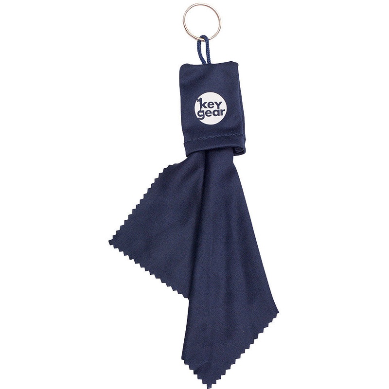 Versatile Bicycle Keychains & Tools: Durable Cleaning Cloths & Tire Gauges in Bright Colors for Easy Identification & Maintenance BLUE CLEANING CLOTH