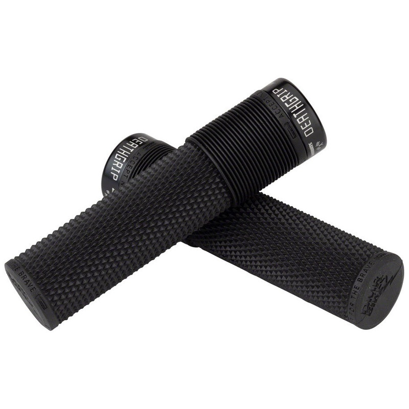 DeathGrip Flangeless Race Edition Grips Black Thick