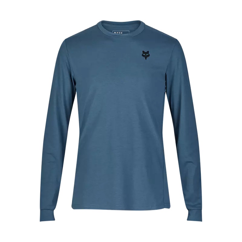 Fox Racing Ranger Dri Release Long Sleeve MTB Jersey – Shepherds – Dark Vintage Blue Dark Vintage Blue Small