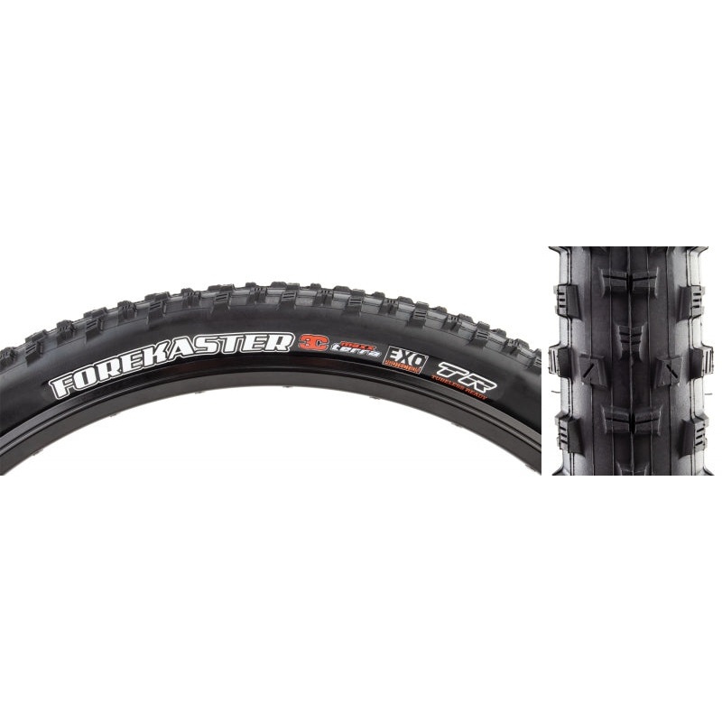 Maxxis Forekaster Tire – 29 x 2.4 Tubeless Folding Black 3CT EXO