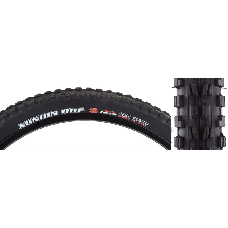 Maxxis Minion DHF Tire – 29 x 2.3 Tubeless Folding Black 3C Maxx Terra EXO