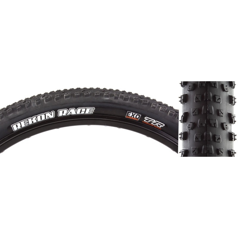 Maxxis Rekon Race Tire – 29 x 2.4 Tubeless Folding Black Dual EXO Wide Trail