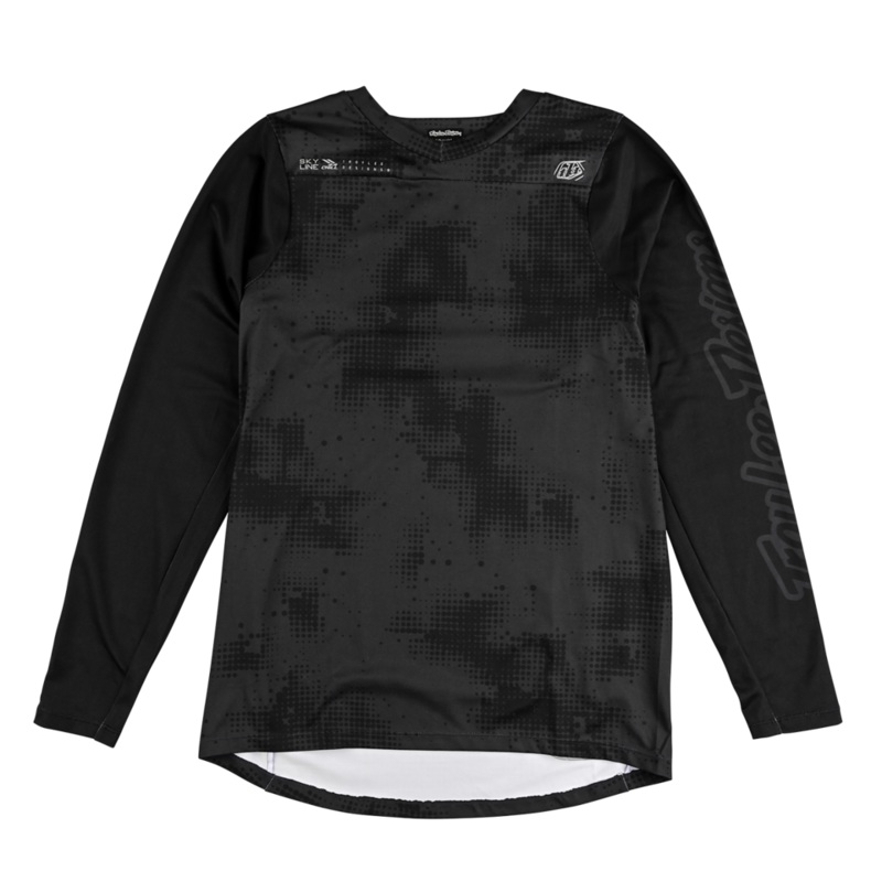 Troy Lee Designs Skyline Chill Long Sleeve MTB Jersey – Scattered – Carbon Carbon Small