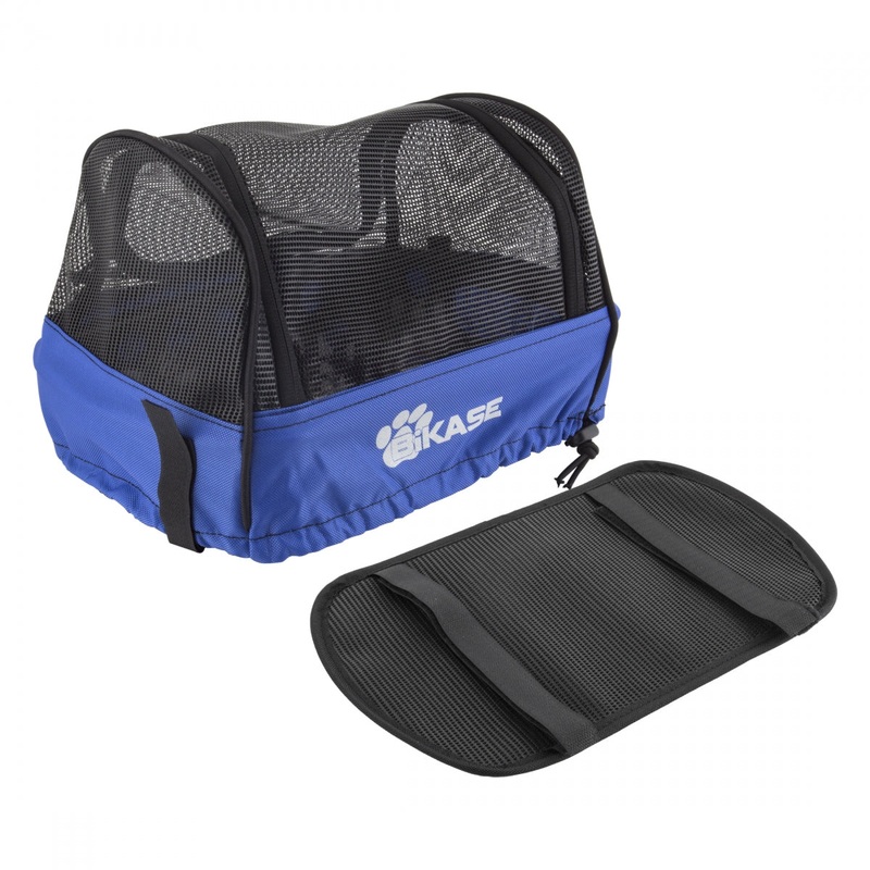 Bikase Pet Cover Black/Blue Nylon 14`x10`x8`