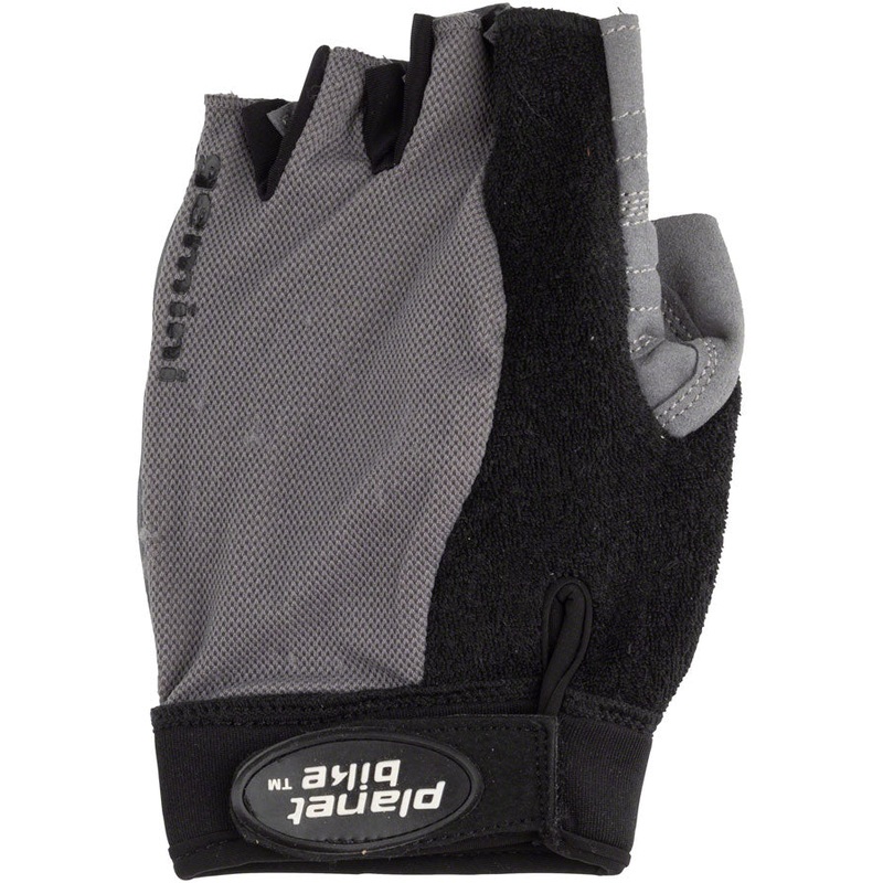 Shop Planet Bike Gemini Short Finger Cycling Gloves  Unisex, Durable, Vibration-Dampening, Light Mesh, Reinforced Leather Grip for Warm Weather Ride Comfort XL