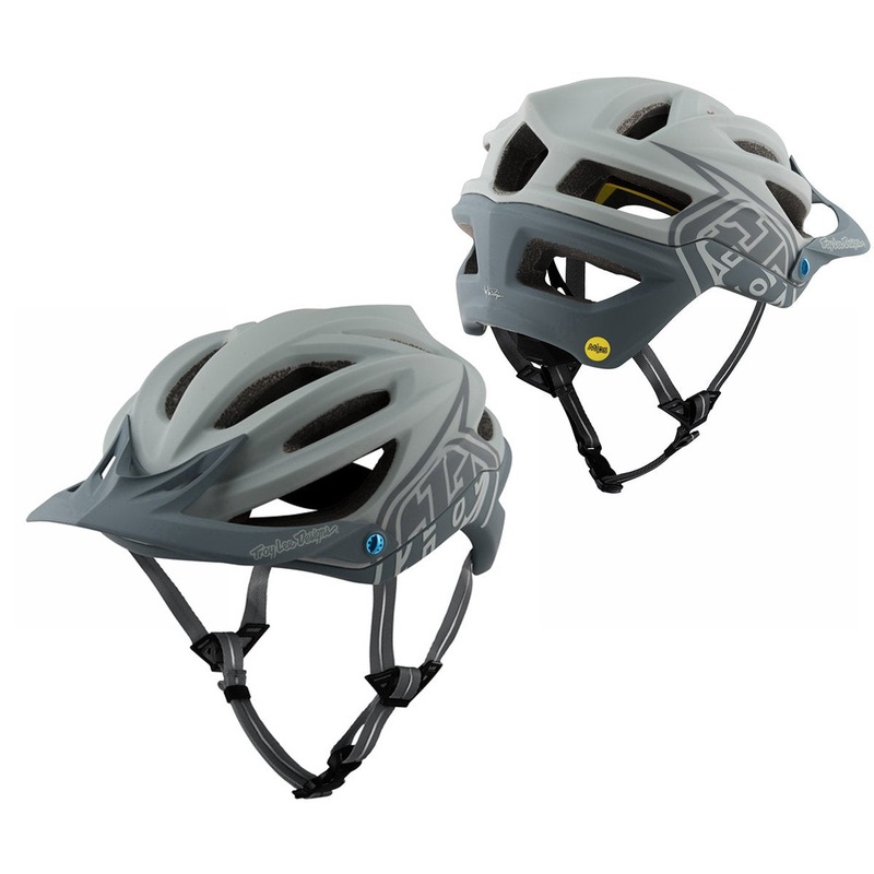 Troy Lee Designs A2 MIPS MTB Helmet – Decoy – Gray – Navy Gray – Navy Medium/Large