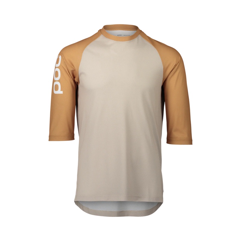 POC Pure 3/4 Sleeve MTB Jersey – Light Sandstone Beige-Aragonite Brown Light Sandstone Beige – Aragonite Brown X-Small